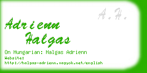 adrienn halgas business card